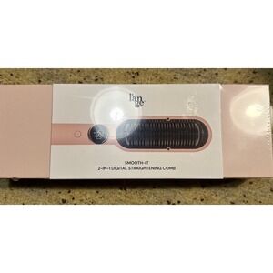 L'ange BLUSH Smooth It 2-in-1 Digital Straightening Comb NEW 10.8 inch